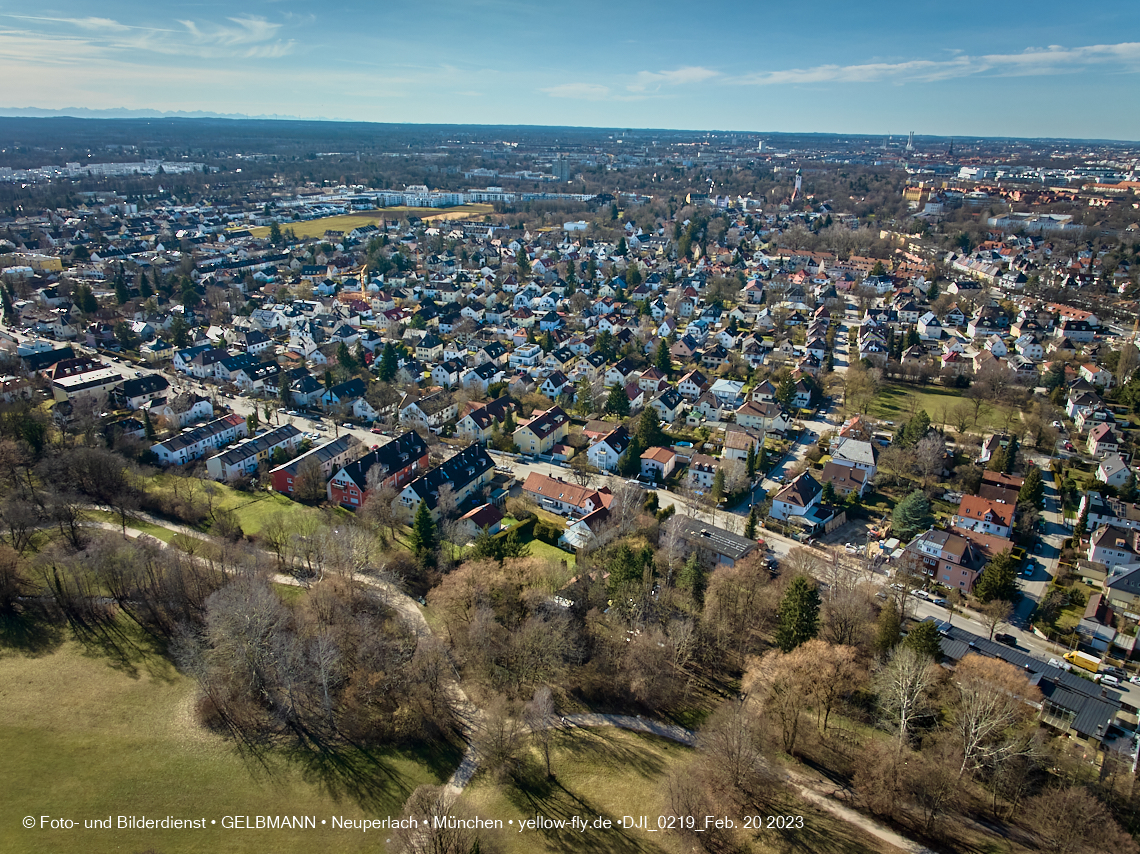 20.02.2023 - der Ostpark im zu warmen Februar 2023 in Neuperlach